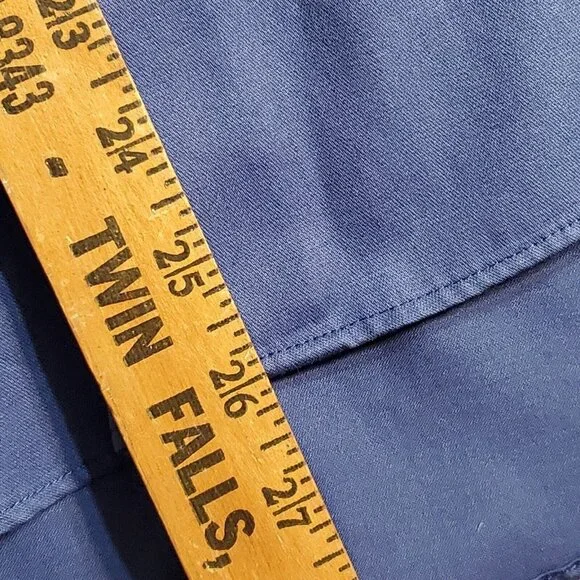 Van Heusen Fitted Wrinkle Free Dress Shirt Men's Size M 15 1/2 34/35 Royal Blue - Picture 7 of 9